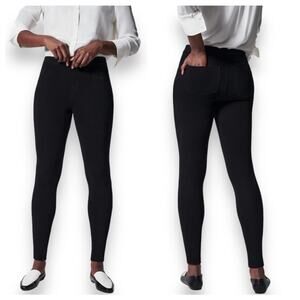 Spanx Jean-ish Legging Jeans Black Small EUC